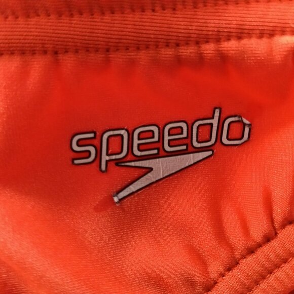(*) ORANGE SPEEDO SWIM BRIEF, SIZE 30", 2" Side Seam (Pre-Owned) - Picture 5 of 8